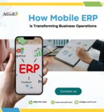 Mobile ERP system transforming business operations for enhanced productivity and efficiency.