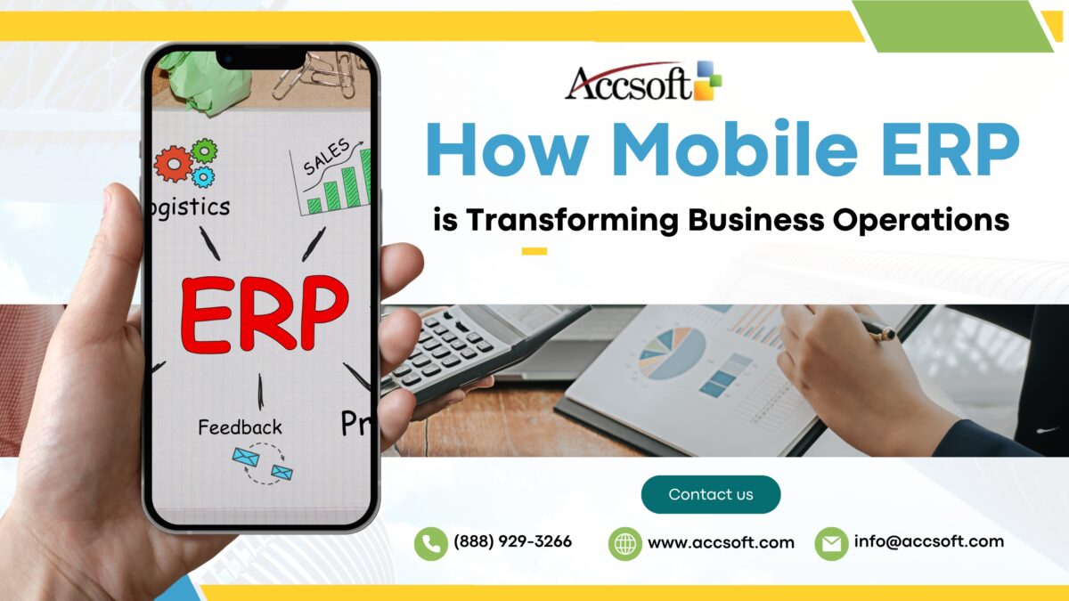 Mobile ERP system transforming business operations for enhanced productivity and efficiency.